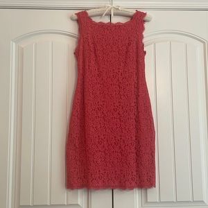 Amazing Coral Adrianna Papell lace dress